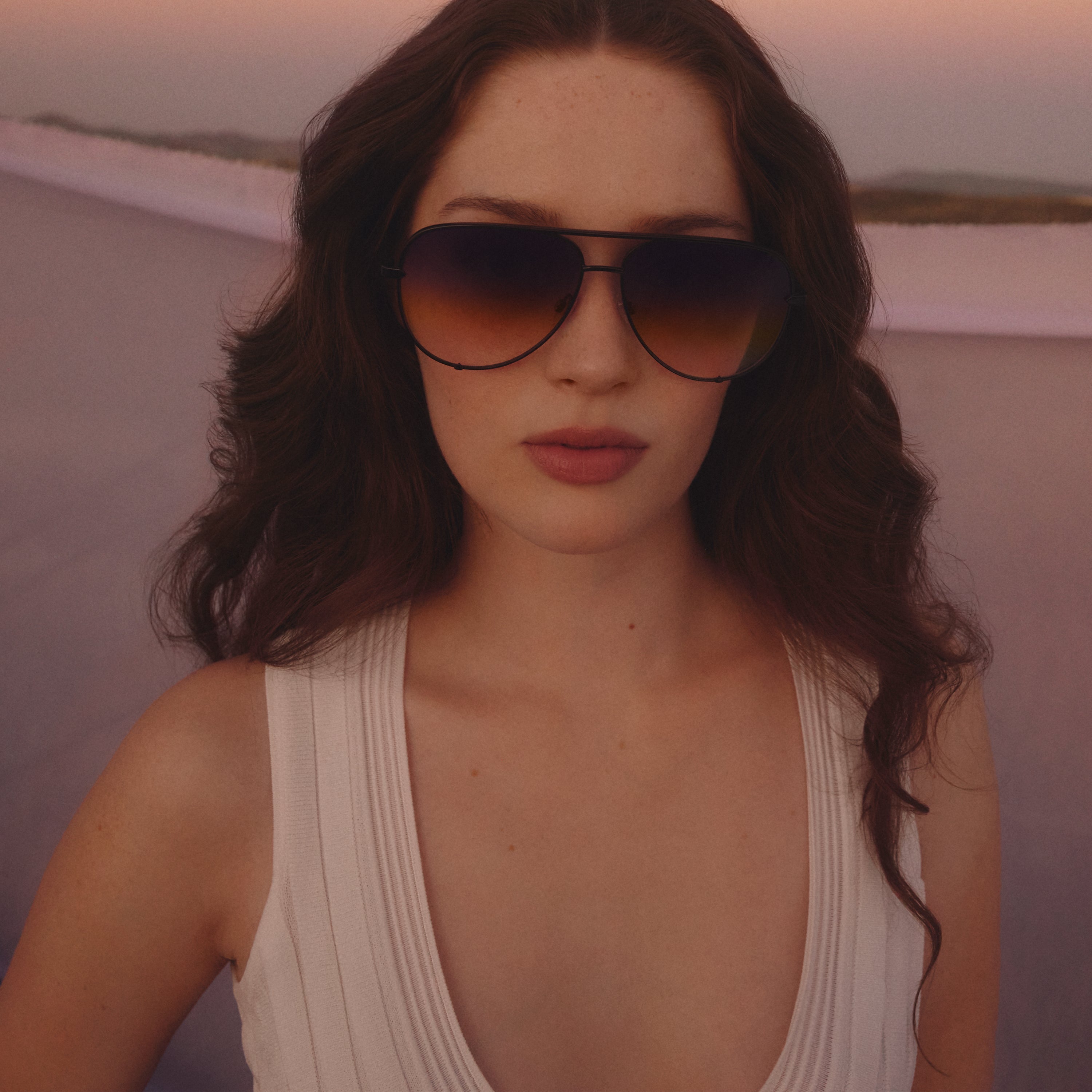 HIGH KEY Wire Frame Aviator Sunglasses – QUAY