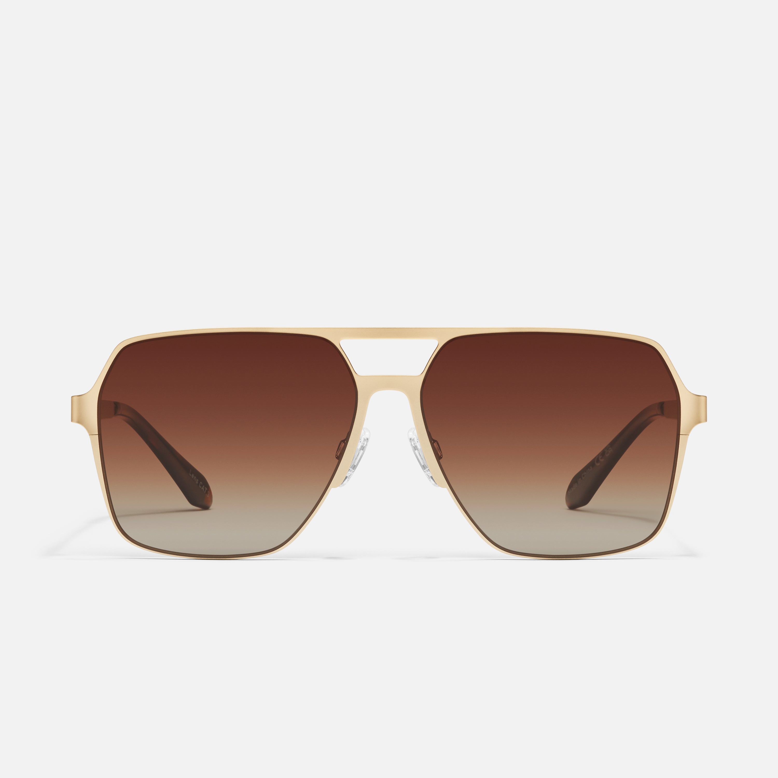 Quay Backstage Pass 60mm brushed silver metal‎ Aviator Sunglasses new Quay BackStage Pass Matte Black Polarized | Bird & Co main image 2