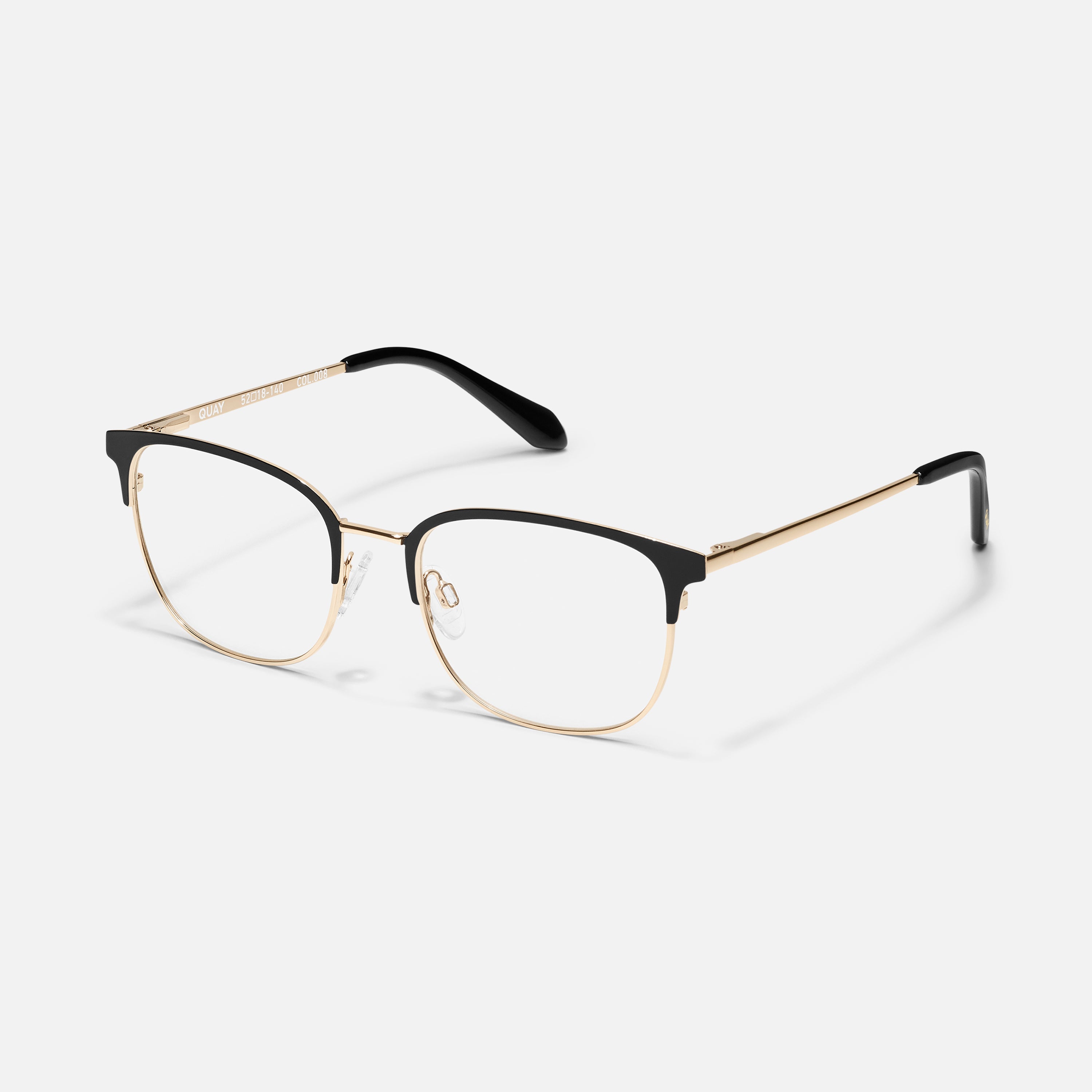 GPA Rx Prescription Browline Glasses With Metal Frame Quay