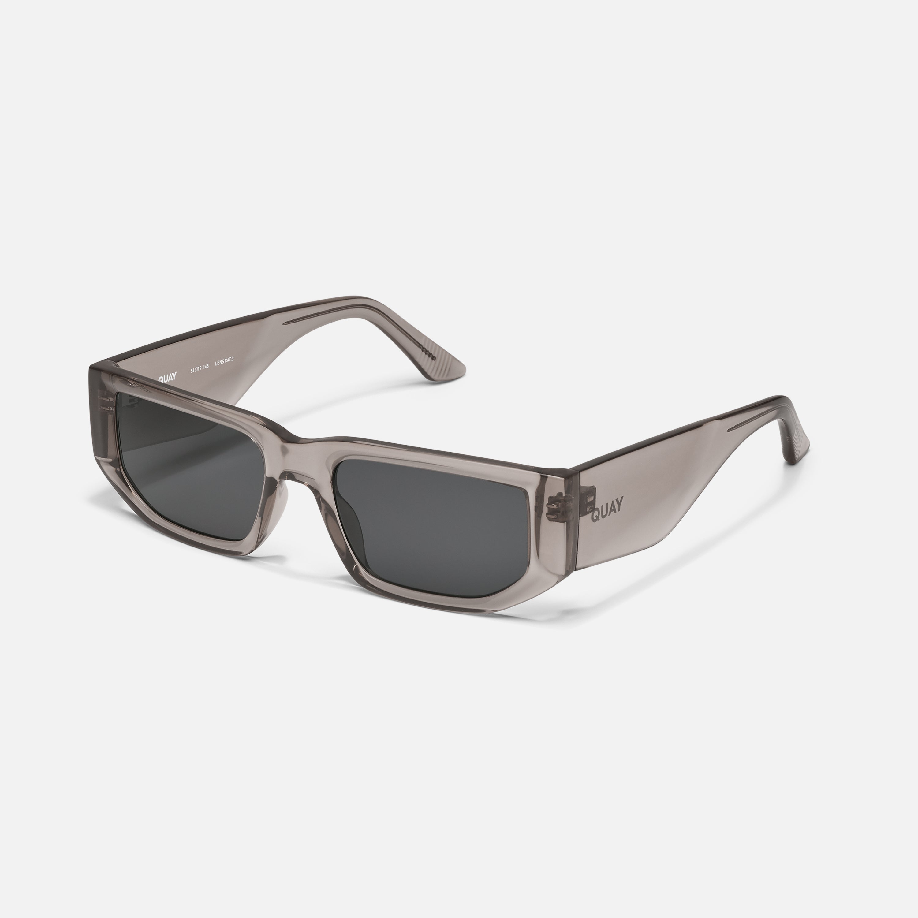 Quay Australia Black Rectangular Sunglasses for Men Quay Let It Run Sunglasses | Quay Sunglasses | SportRx main image 3