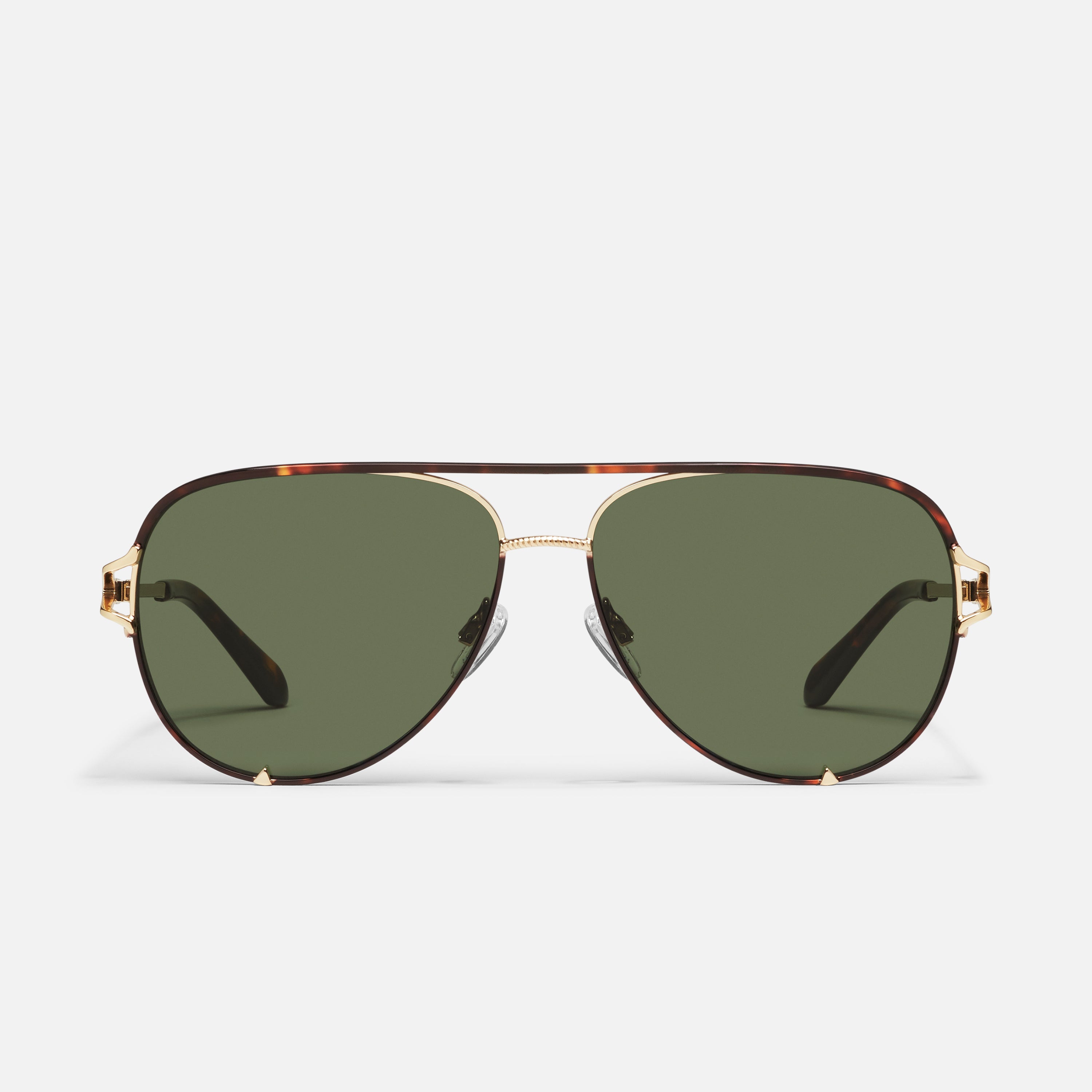 HIGH KEY TWIST Metal Aviator Sunglasses SALE – QUAY