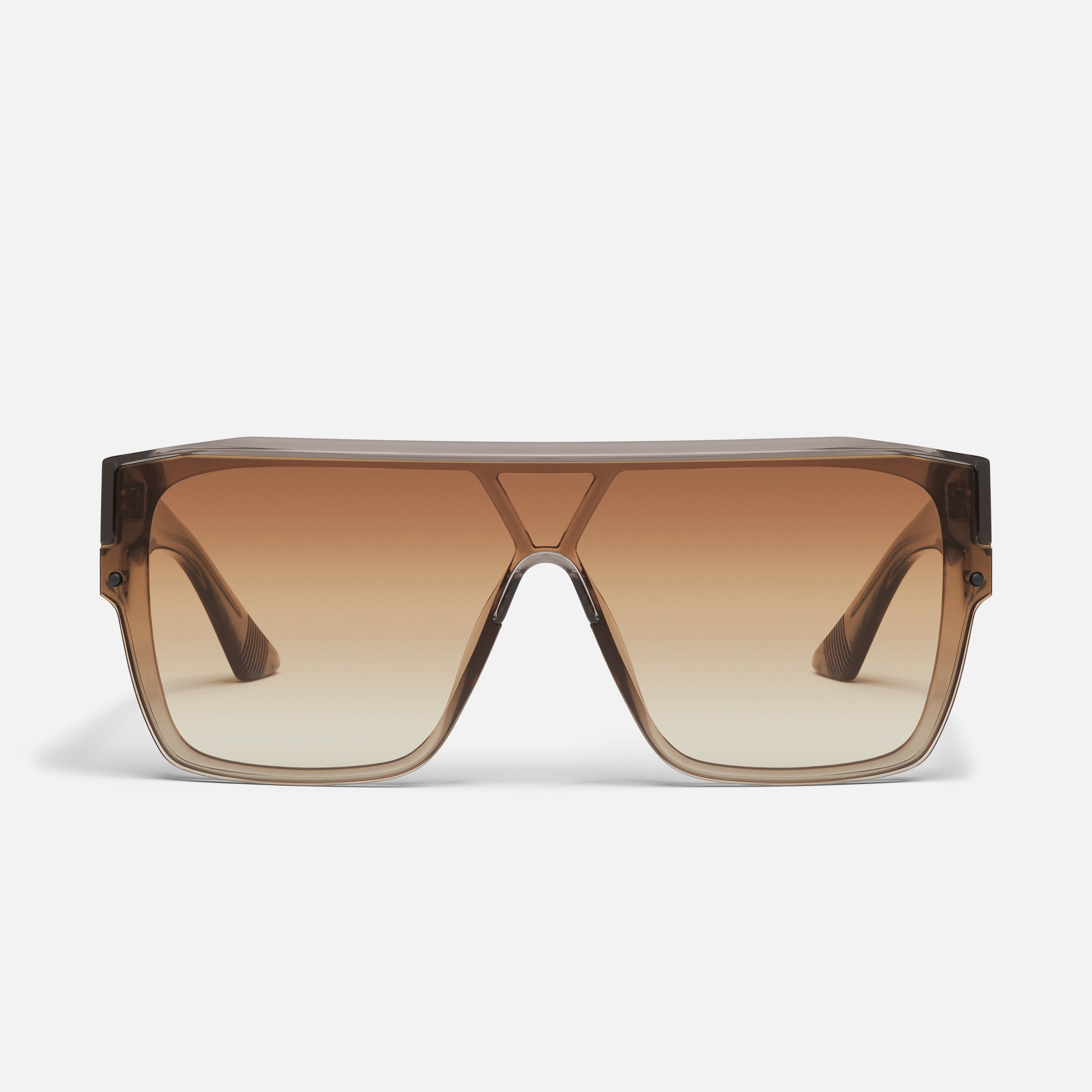 Quay Australia Echo Chamber Ivory frame Brown len shield 
