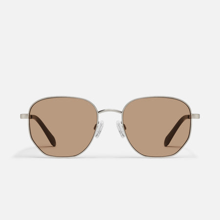 BRUSHED SILVER/TAN