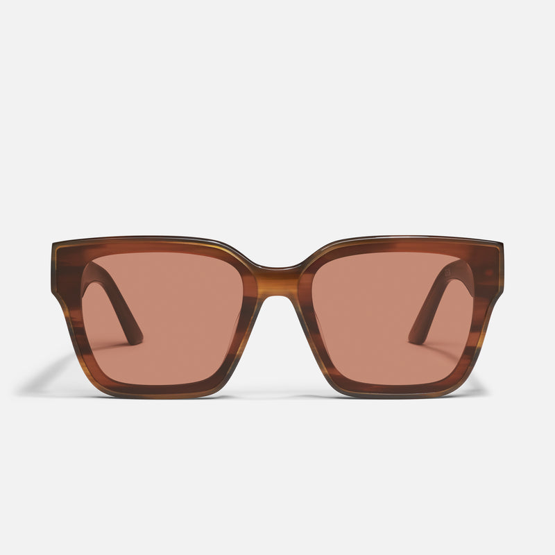 WOOD TORTOISE/DARK APRICOT