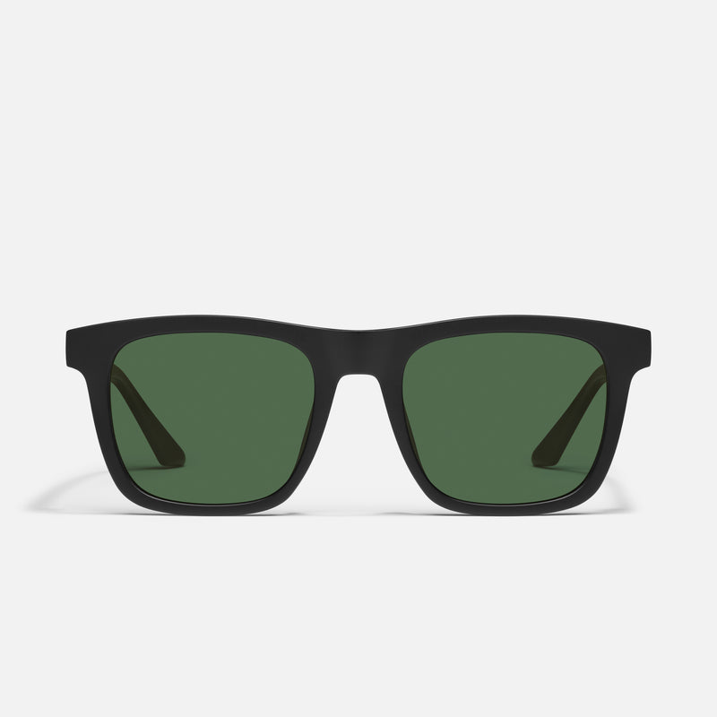 MATTE BLACK/GREEN POLARIZED