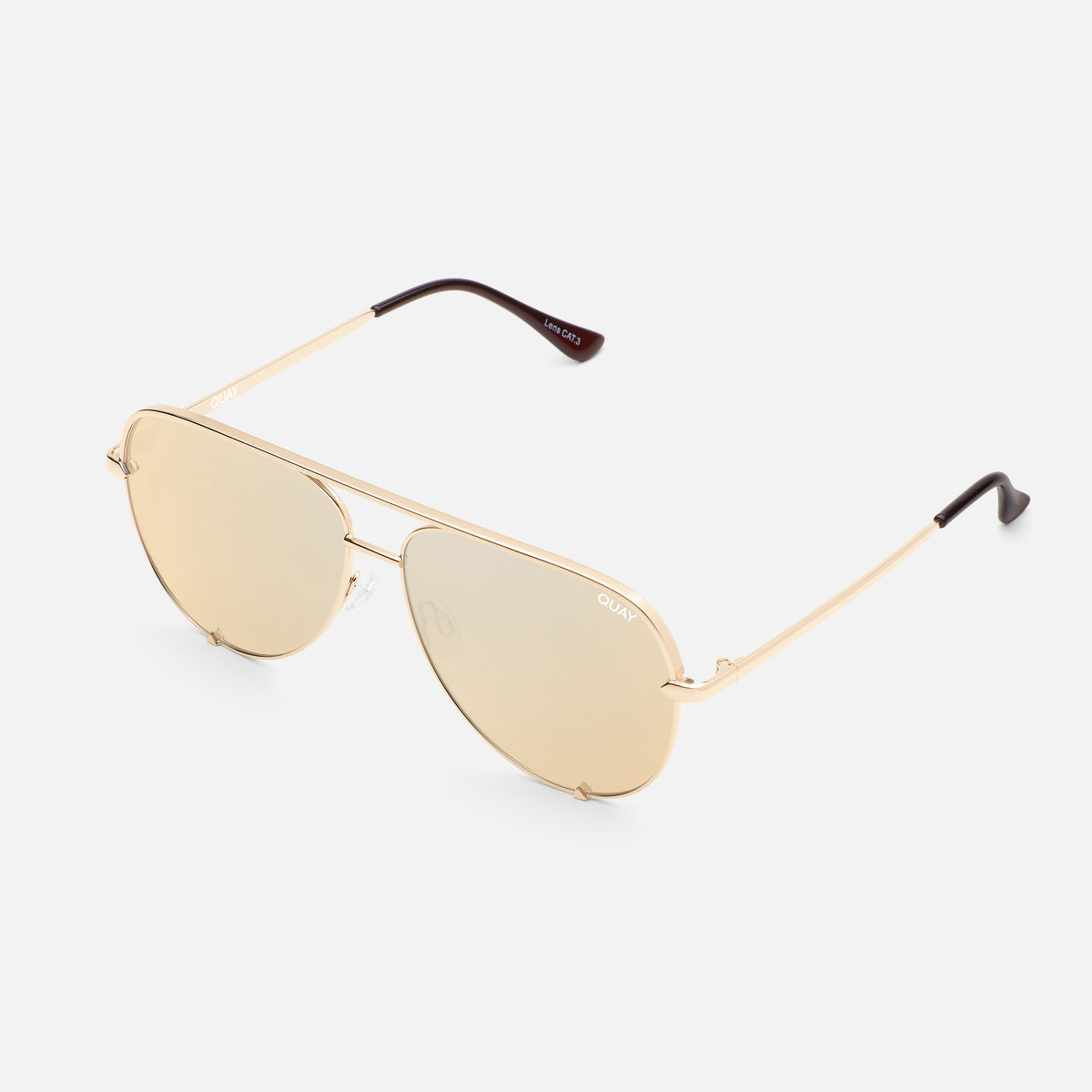 HIGH KEY MINI Classic Aviator Sunglasses with Wire Frame – QUAY