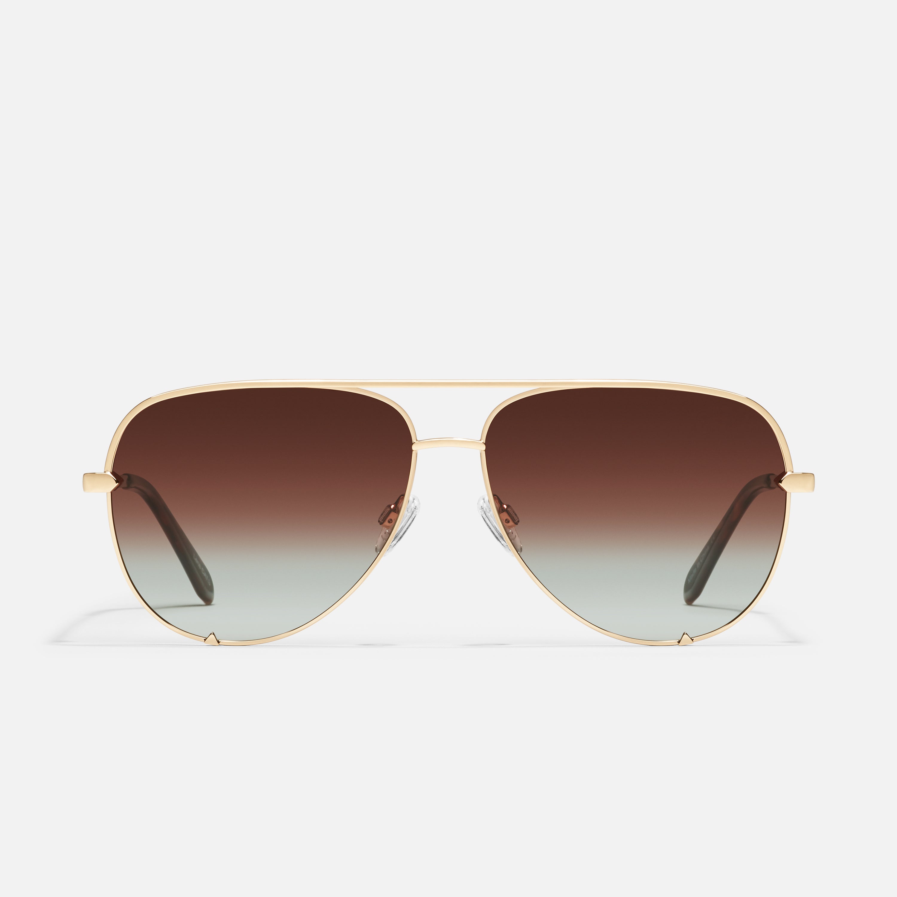 HIGH KEY Wire Frame Aviator Sunglasses – QUAY - Main Image