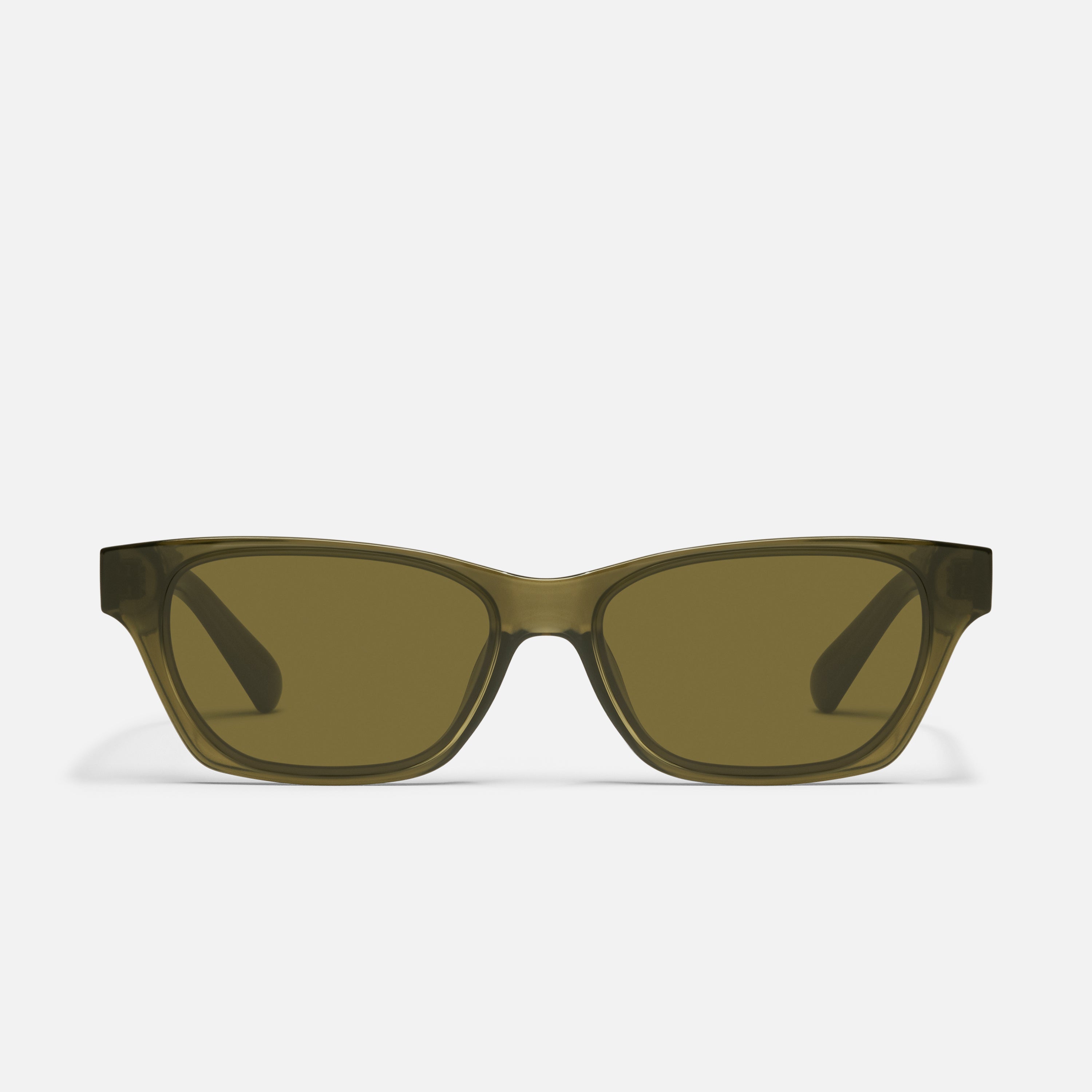 Quay Cat Eye Sunglasses in Matte Olive QUAY Unplugged Square Sunglasses | Academy main image 2