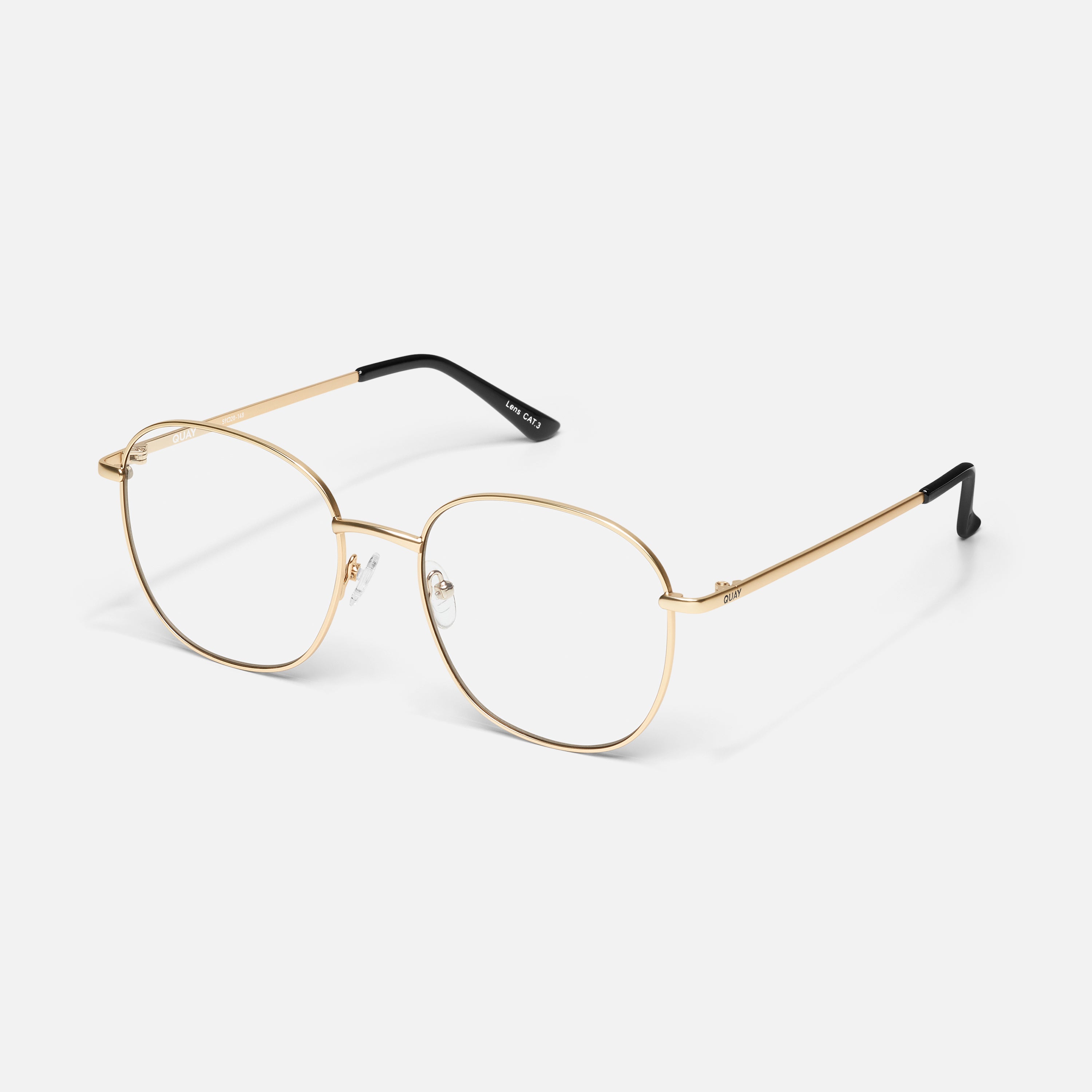 Quay Australia ★ JEZABELL gld × smk ✨新品 Quay Australia JEZABELL Oversized Round Sunglasses - Gold/Smoke