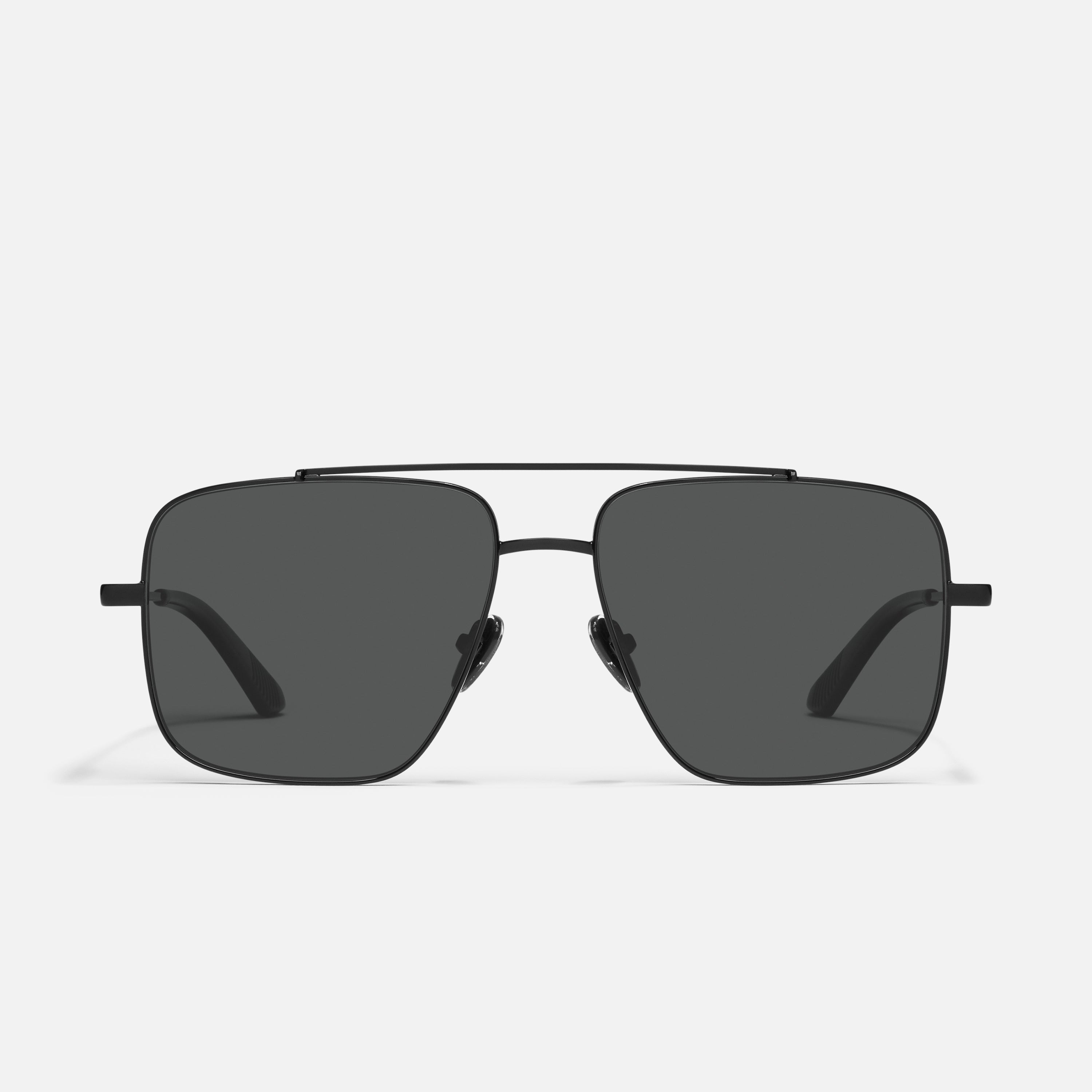 QUAY Level Out POLARIZED Large Navigator Sunglasses – Matte Black – Black Lenses Quay Level Out Sunglasses | Quay Sunglasses | SportRx main image 3