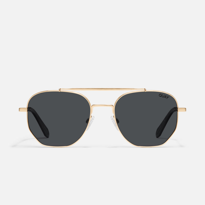 BRUSHED GOLD/SMOKE POLARIZED
