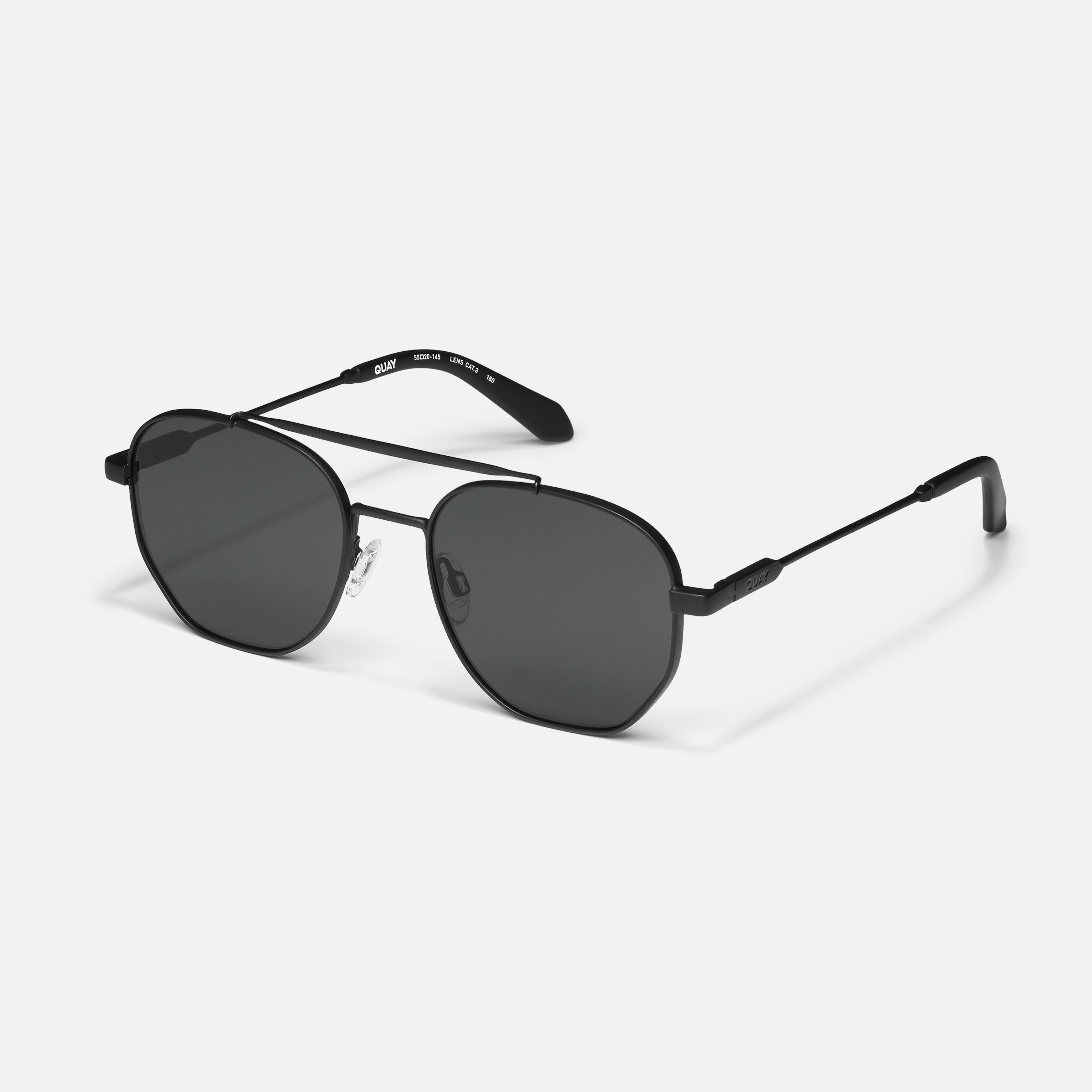 LOCALS ONLY Geometric Aviator Sunglasses – QUAY - Main Image