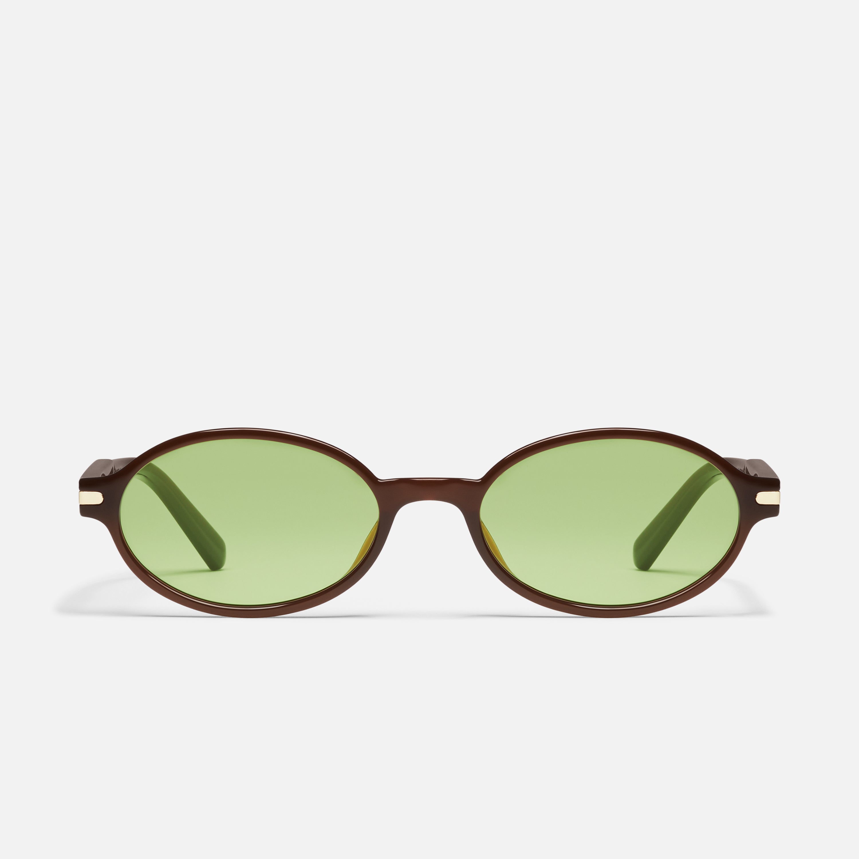 QUAY // ltd ed crystal mint frame brown smoke fade lens 