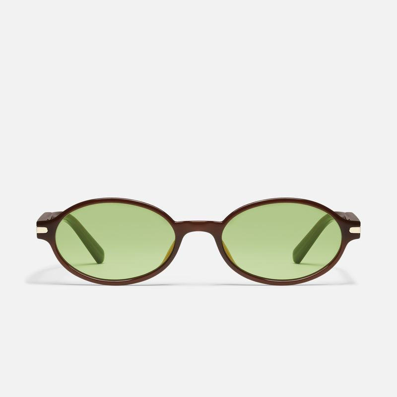 DARK BROWN/PISTACHIO