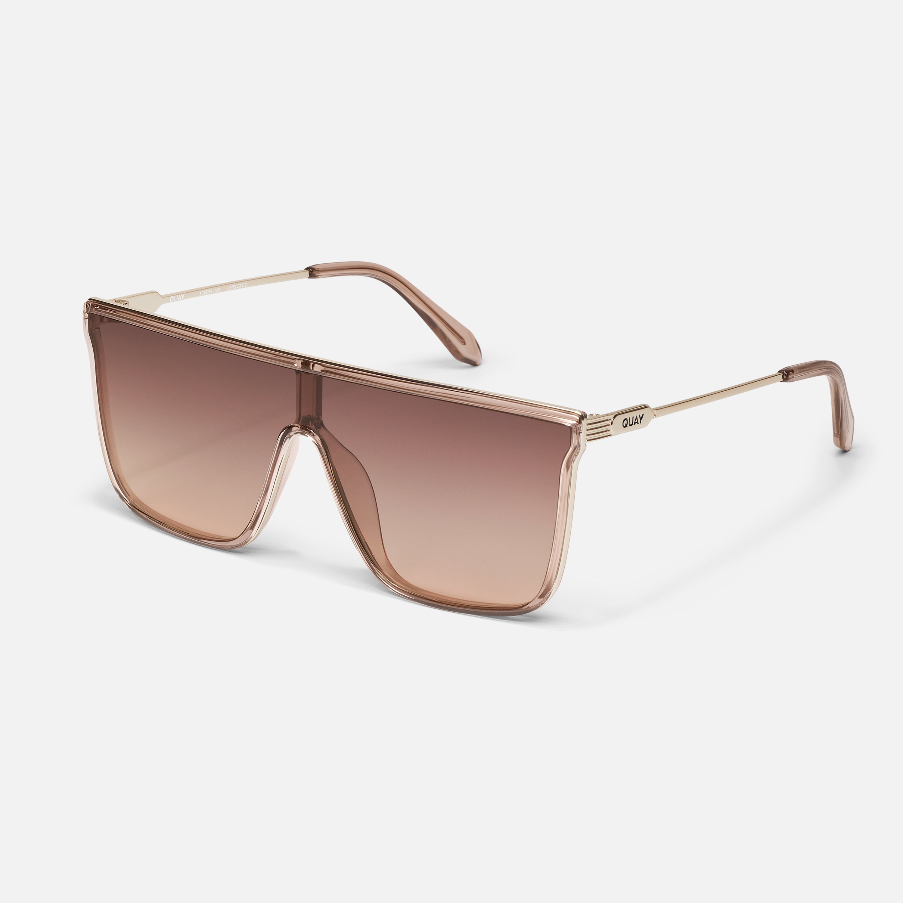 NEW! Rare Quay Nightfall golden brown  Sunglasses with Brown Gradient Lenses QUAY Nightfall Sunglasses - Espresso/Brown Fawn – PRESENCE Paris main image 3