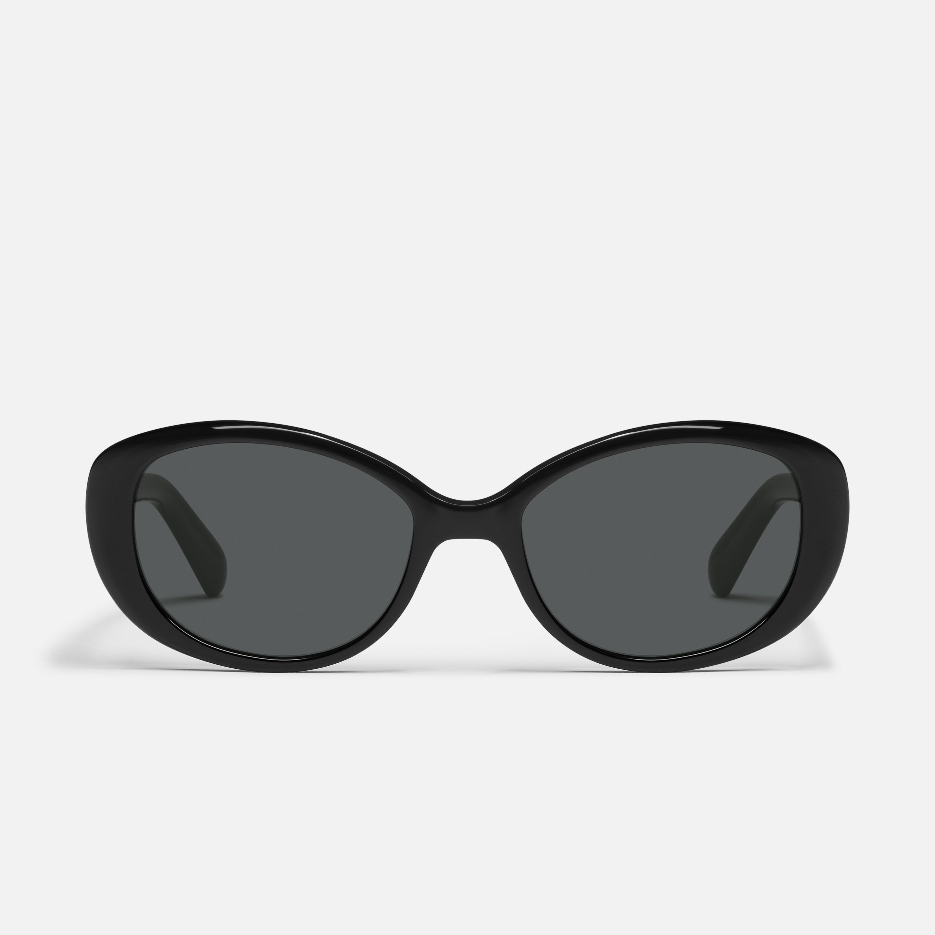 Quay Australia White Oval Sunglasses with Dark Lenses Quay Australia Aura Points Sunglasses - Go-Optic.com main image 3