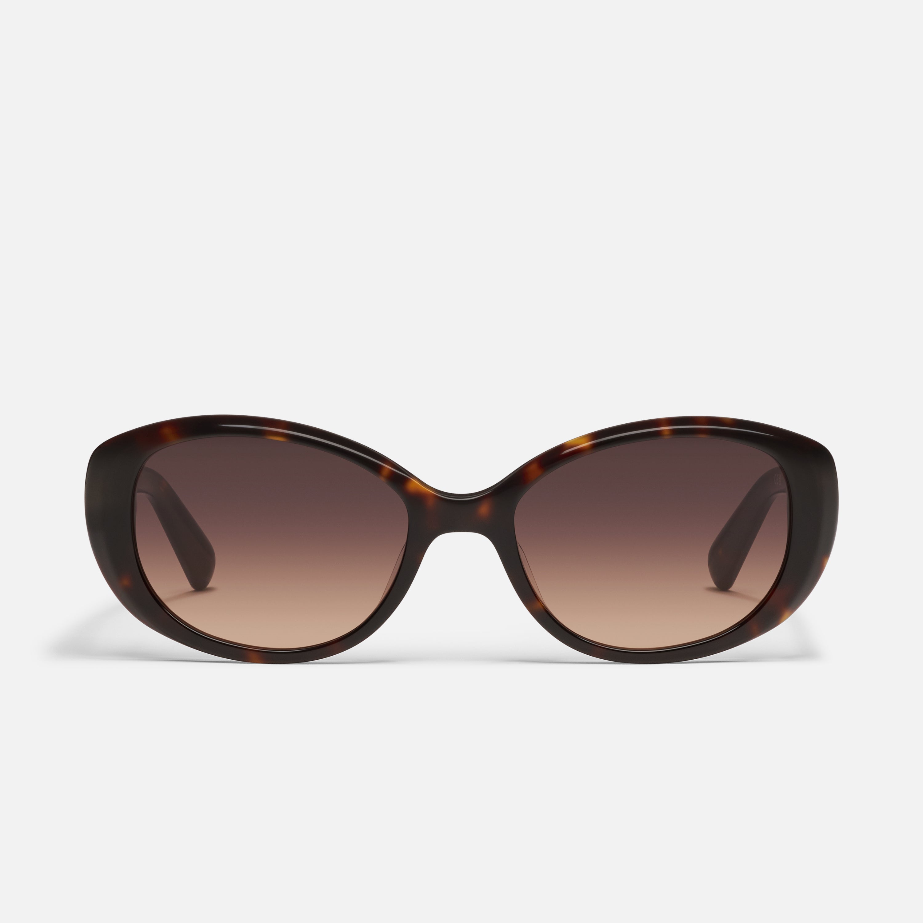QUAY // ltd ed frosted toffee frame smokey gradient lens 