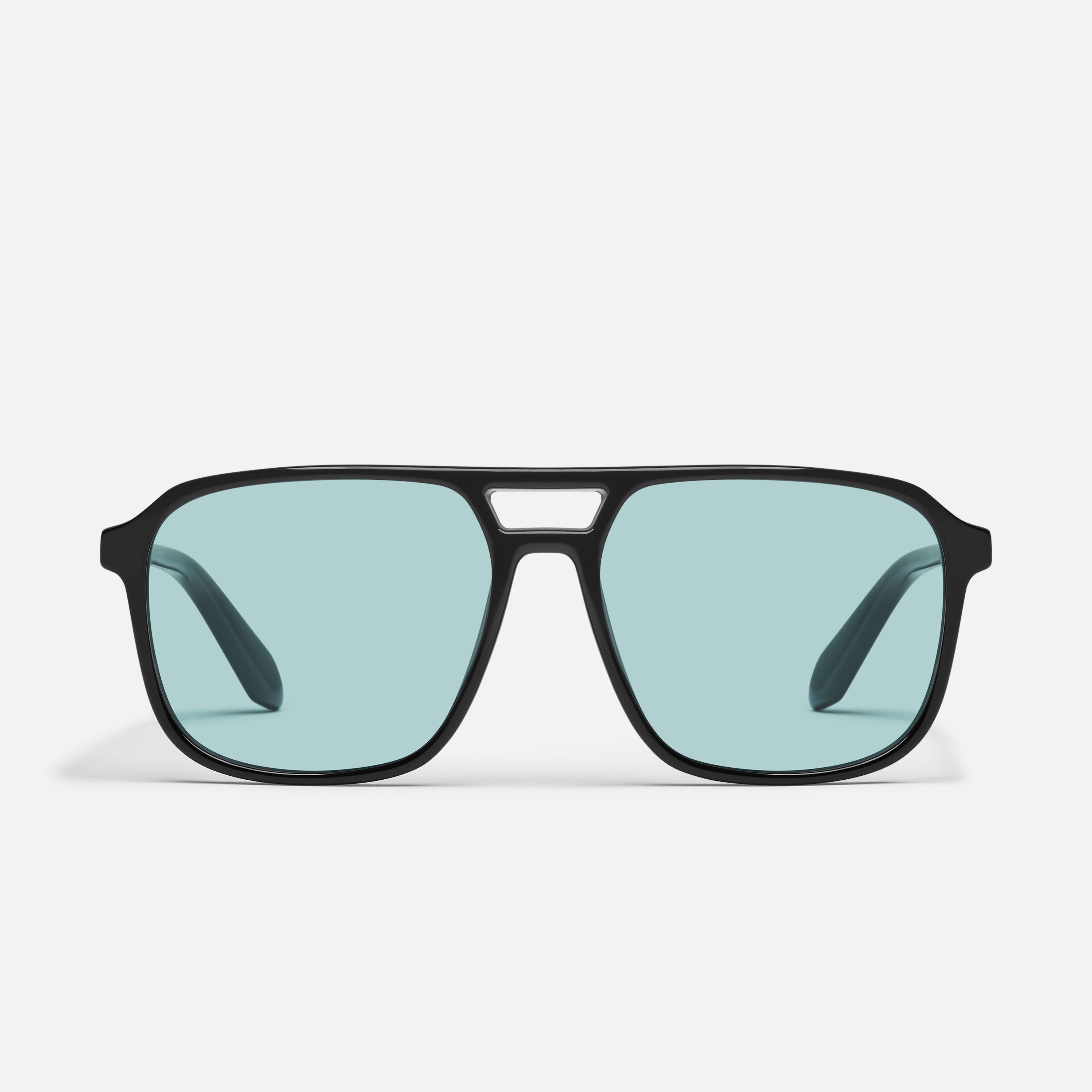 ON THE FLY Square Aviator Sunglasses with Plastic Frame – QUAY