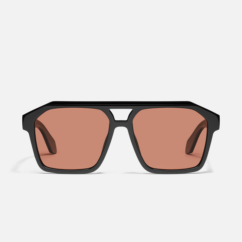 BLACK/APRICOT POLARIZED
