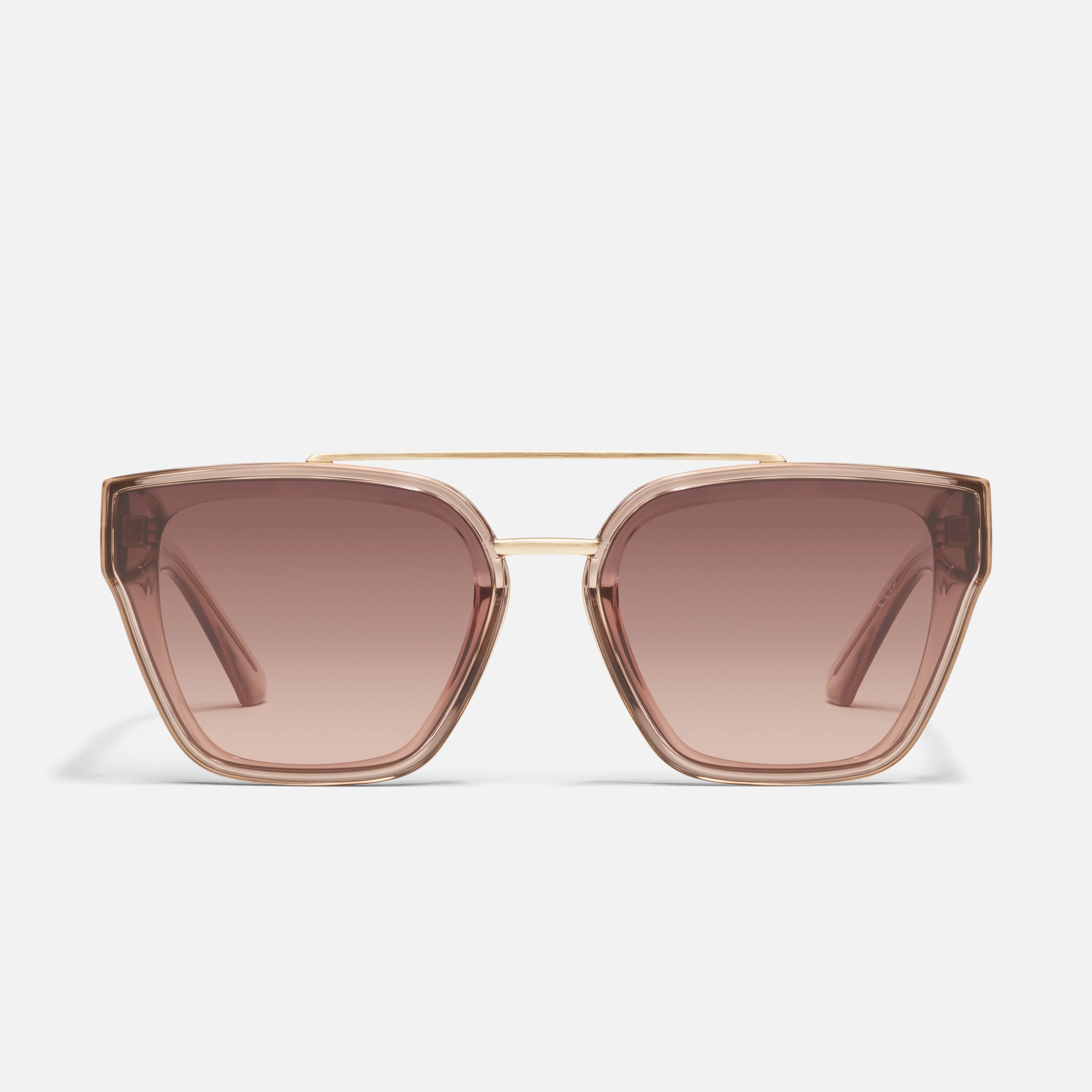 SWEET TALKER Square Aviator Sunglasses with Gold Trim – QUAY display picture 3