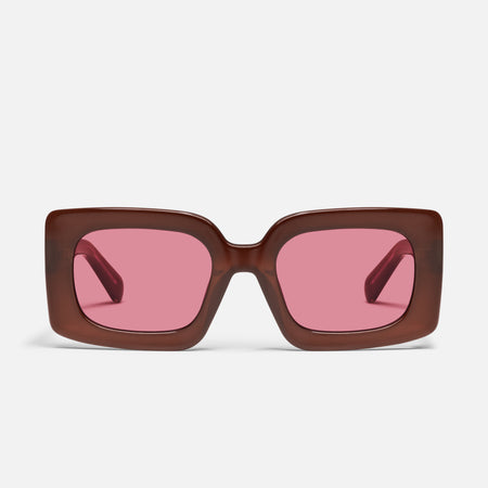 DARK BROWN/MAGENTA