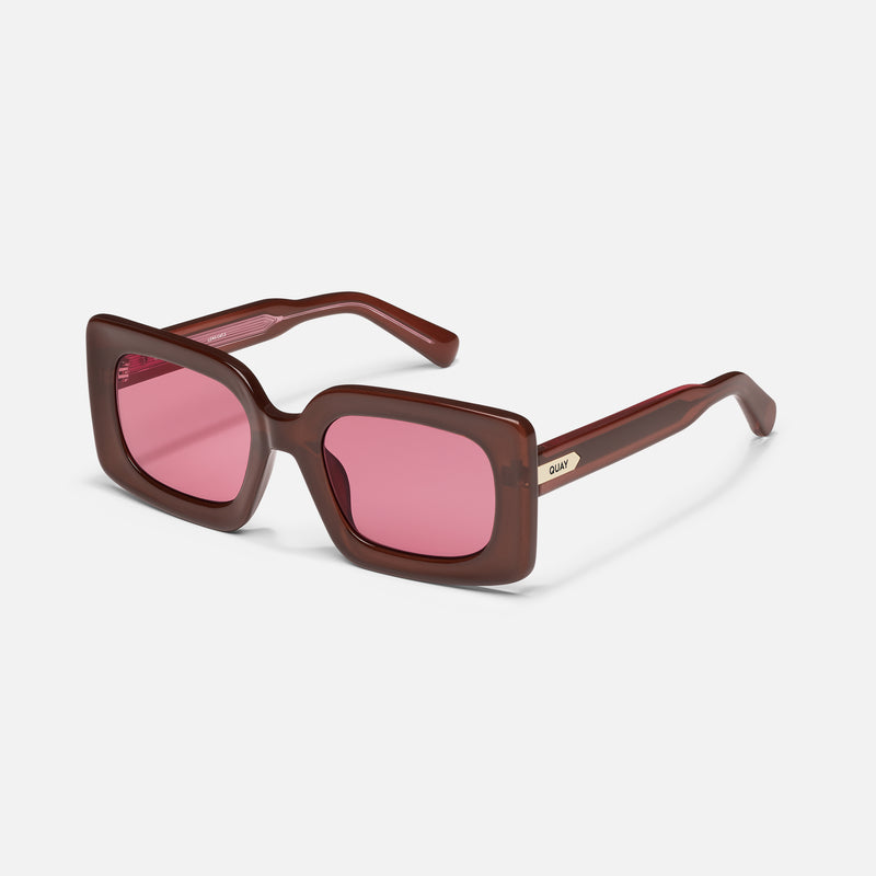 DARK BROWN/MAGENTA
