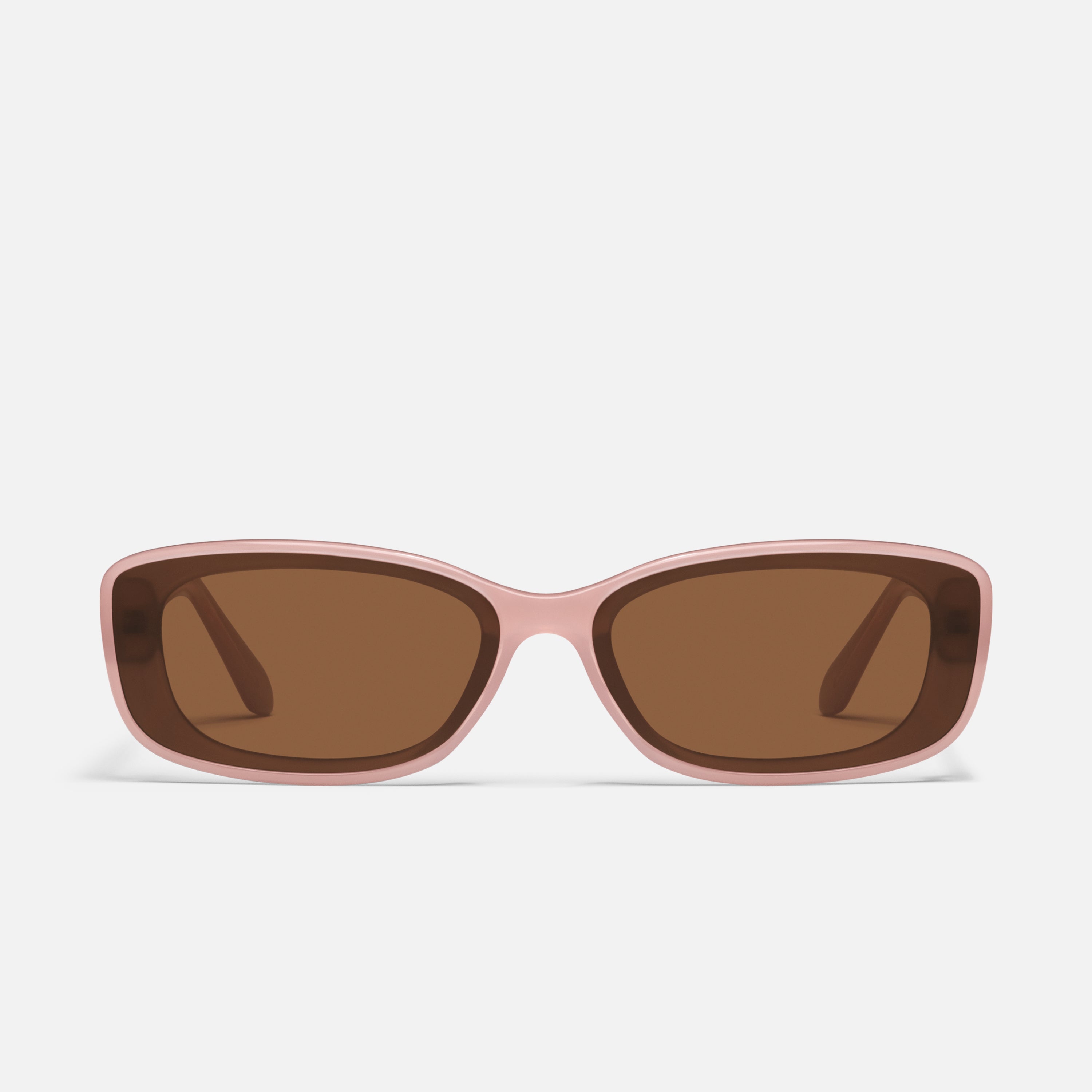 ✨Women\'s Brown Small Narrow Rectangle Sunglasses Retro Skinny Sunnies Eyewear S11781 - Rectangle Retro Slim Narrow Vintage Sunglasses  main image 2