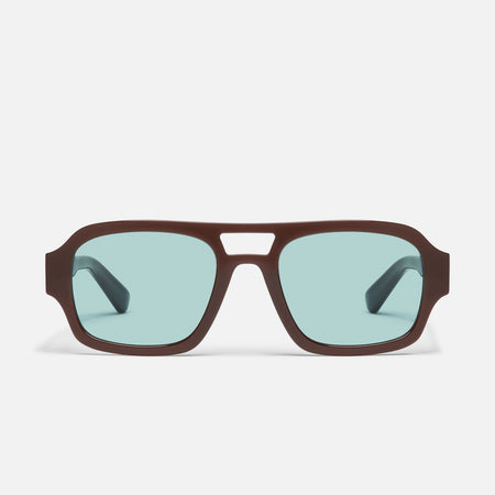 DARK BROWN/AQUA